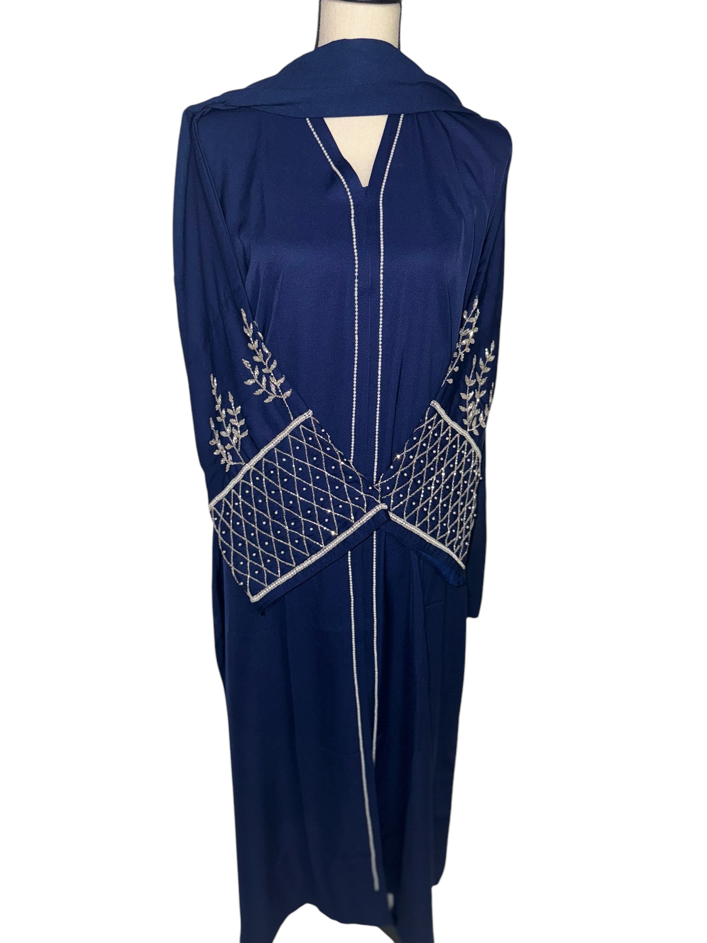 Satin Embroidered Abaya